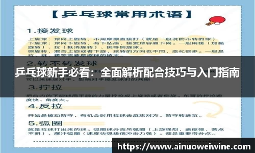 乒乓球新手必看：全面解析配合技巧与入门指南